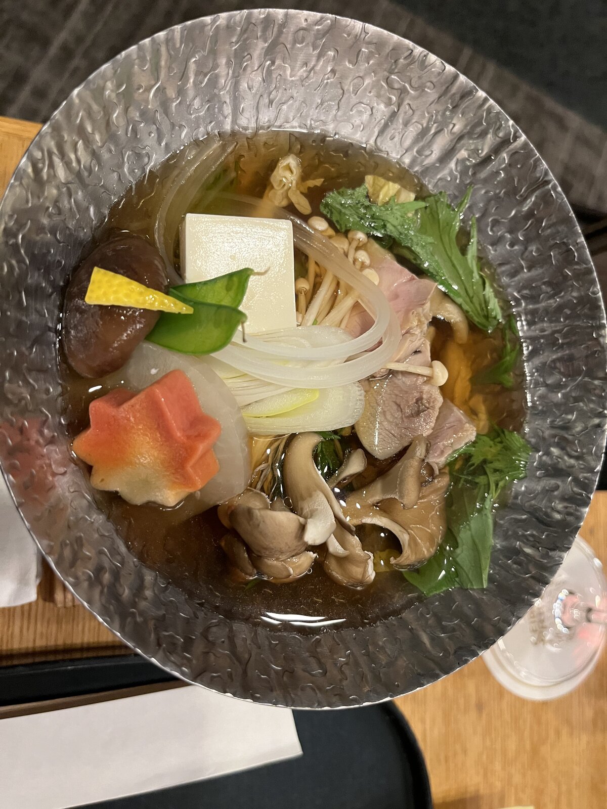 日本料理「清水」の夕食コース(別カット)