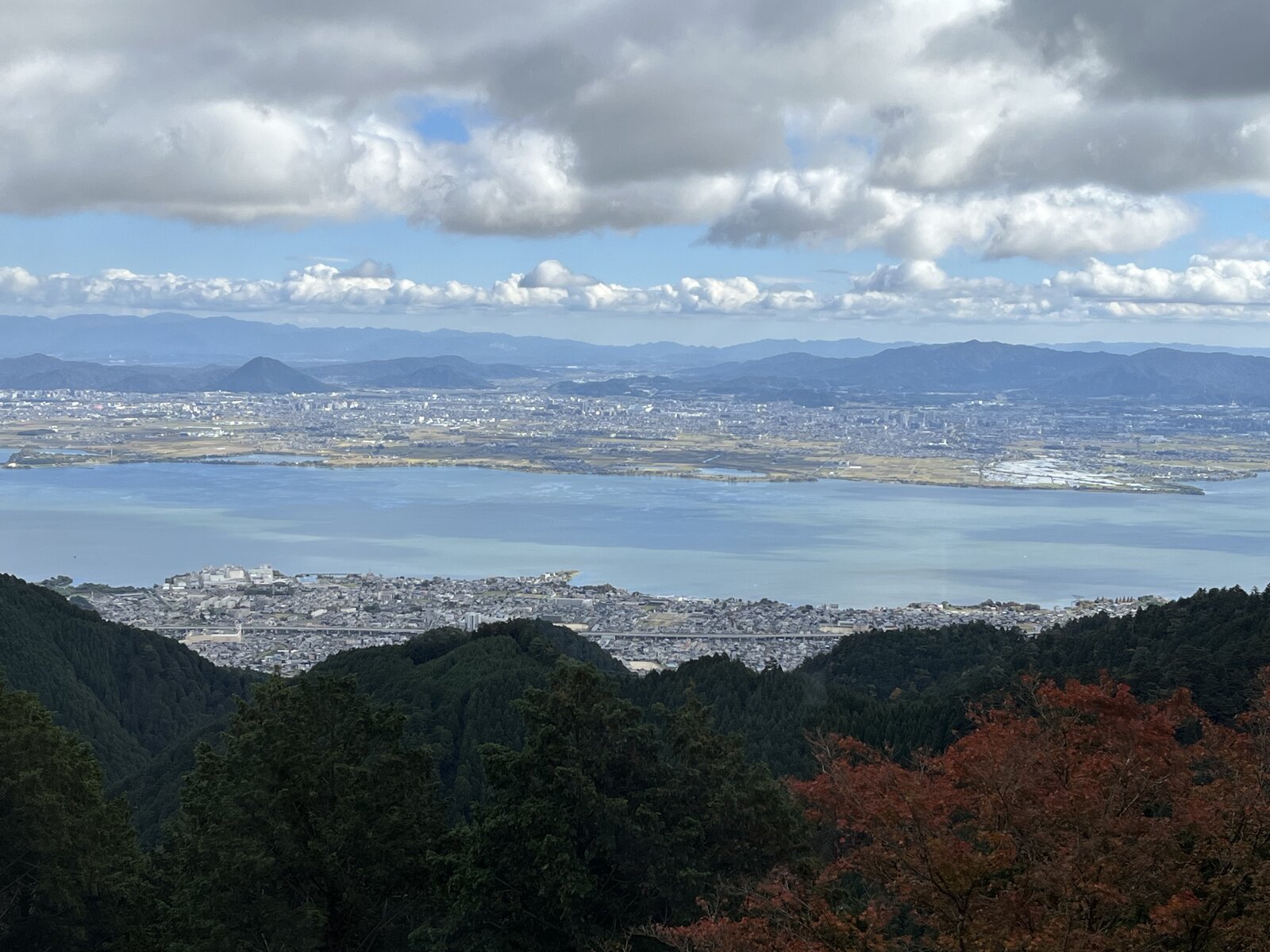 比叡山から望む眺め
